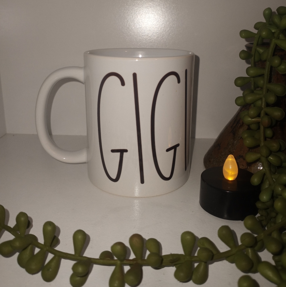 White GIG Mug - Stylish Ceramic Coffee Cup